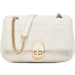 Modieuze Gouden Diamant Veelzijdige Tas Dames 2024 Nieuwe Damestas Crossbody Tas Zomer Schouderketting Tas Damesstijl(White)