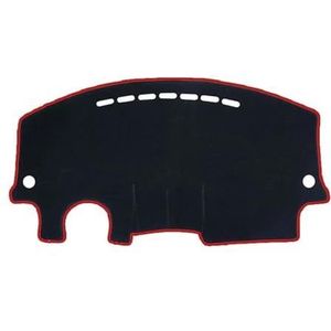 Autodashboardafdekking Cubierta De Alfombrilla Para Salpicadero De Coche Accesorios Para Alfombra Pegatinas Para VW Para New Beetle A5 2003-2011 (Color : Red Edge (LHD), Maat : Flannel)