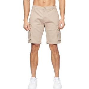 Crosshatch Frentons Cargo Shorts voor heren, Steen, 56