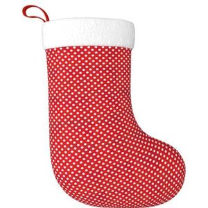 JBJGKHLP Rode En Witte Polka Dots Print Kerst Kous Feestelijke Vakantie Decor Open Haard Boom Grote Xmas Sok Geschenken