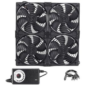 12 cm 120 mm snelheid grote lucht 110 V 220 BTC LTC mijnbouwmachine werkstation kast grafische kaart rack koeler koelventilator(Beige)