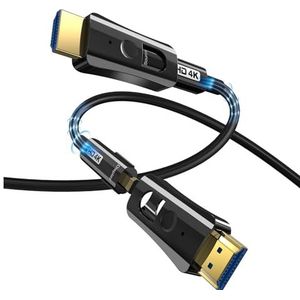 MeLphi HD2.0 optische vezelkabel 4K60Hz audiokabel MI8K aansluitkabel verbinden schermkabel HD-kabel (kleur: H, maat: 40 meter)