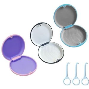 3-Delige Beugel, Driedelige Beugelverwijderaar, Tandheelkundige Protocolbox, Sjabloon Voor Het Opslaan Van De Orthodontische Beugel, Stofbestendige Beugel