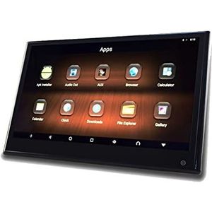 Draagbare dvd-speler voor videospelers op hoofdsteunen in auto's Beste 12.5quot;IPS Touch Auto Hoofdsteun Monitor Video Player Monitor 2G/32GB Game Afstandsbediening HDMI IR AV FM USB met HD-roterend