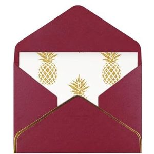 Gouden ananas achtergrond elegante parel papier wenskaart - voor individuen vieren speciale gelegenheden, kantoor collega's, familie en vrienden uitwisselen groeten