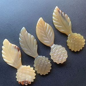 Natuurlijke hoorn Gua Sha schraper acupunctuur stimulator gezicht lift spa massage tool schrapen rimpel verwijderen traditionele therapie 1 stuk (kleur: 1 stuk blad 9 mm)