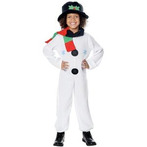Bristol Novelty CC664 Sneeuwpop Kostuum, Zwart, Medium, Ongeveer Leeftijd 5-7 jaar, Sneeuwpop (M)