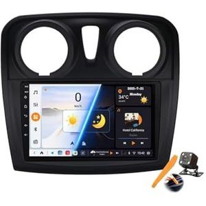 B,Y200S,YLOXFW Android 15.0 Autostereo Vervanging voor Logan 2/Sandero 2 2012-2019 Radio GPS Sat Navi 9'' Cartablet Multimedia Video Player FM BT Ontvanger met 4G WiFi Android Auto Carplay