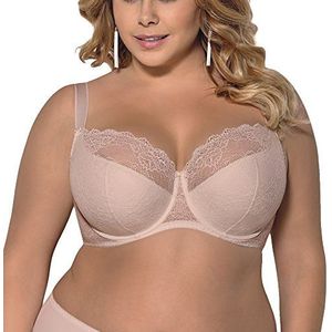 Gorsenia K357 Blanca Floral Lace Padded Underwired Full Cup Bra 95E