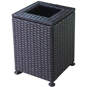 Vuilnisbakken voor binnen Plastic Rattan Outdoor vuilnisbak met grote capaciteit Park Hotel Lobby Bathroom Office Trash Can Vuilnisbak voor binnen(Small)