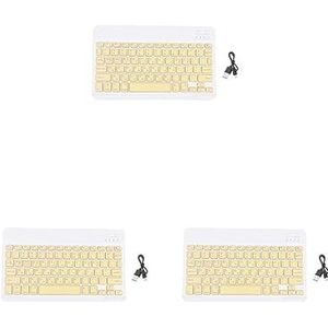 Tityvirnix 3 set Compact Oplaadbare Koreaanse Vervangt voor iOS TV Smartphone Hoge Geel