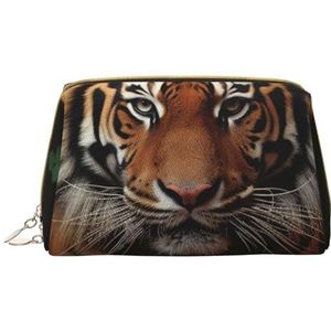 Year of The Tiger Logo Reistoilettas Draagbare Waterdichte Cosmetische Tas voor Vrouwen en Mannen Reisaccessoires Waszak voor Vakantie, Met Tijger en Poten, Eén maat, Toilettas