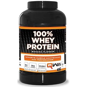 QWIN 100% Whey Protein Shake (Banaan, 2400GRAM)