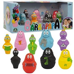 Barbapapa, familiebox met 9 figuren, figuren 8 cm, speelgoed voor kinderen vanaf 12 maanden, BAP07