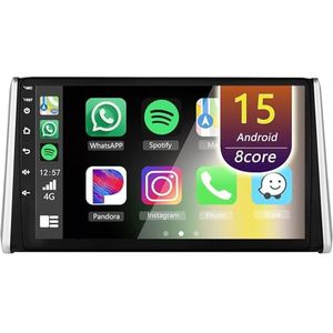 Android Radio voor Toyota RAV4 XA50 2018-2020, 9 inch Touchscreen Autoradio met Wireless CarPlay Android Auto Bluetooth WIFI(4Core(1+32GB))