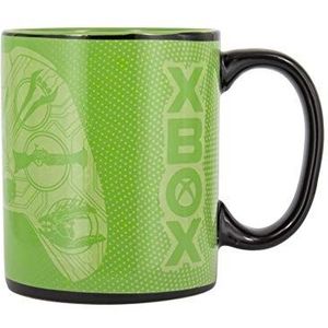 Microsoft thermisch effect mok XBox zwart, bedrukt, keramiek, inhoud ca. 320 ml, in geschenkdoos