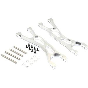 MANGRY For Achter Bovenste Draagarmen 7729 Fit for Traxxas 1/5 X-MAXX 6S 8S Monster Truck RC Auto upgrade Onderdelen (Size : Silver)