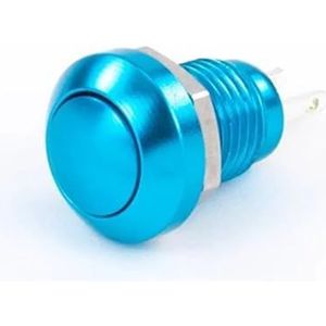 5/20/100 stuks 8 mm waterdichte metalen deurbel met drukknop voor automatische motorstart(Blue,20PCS)