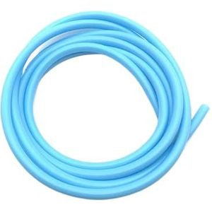 1 meter ID2 3 4 5 6 7 8 9 10 12 mm siliconen buis flexibele rubberen slang food grade frisdrank pijp water connector kleurrijk sanitair voor motorfietsen, auto's (hemelsblauw, 1 meter 7XID 4 mm)