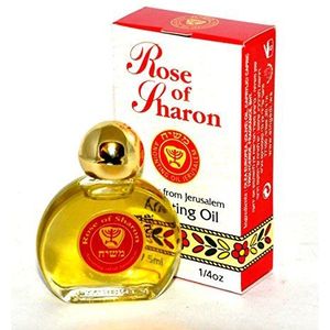 Roos Van Sharon Zalvende Olie 7,5 ml - 1/4oz Van Het Holyland Jeruzalem (1 fles)