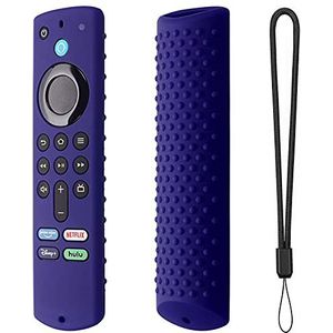 Hosuho Remote Case/Cover, compatibel voor Fire TV Stick derde generatie afstandsbediening siliconen beschermhoes, anti-slip, schokbestendig
