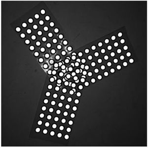 1000 stuks 3D-scanning 10 mm reflecterende markeerstiften met hoge lichtsterkte, kleefmarkeringen for het vastleggen van driedimensionale scaninformatie en modellering voor ondersteunde positionering,