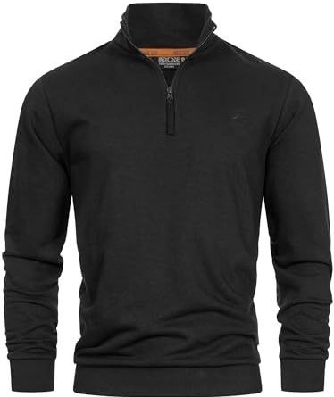 INDICODE JEANS Sweatshirt 'Brandt'  zwart