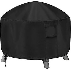 BBQ Grill Cover 12 maat Zware 600D Waterdichte Patio Vuurplaats Cover BBQ Grill Cover Outdoor Tuin Yard Ronde BBQ Cover Tafelhoezen UV Protector (Kleur: 122 x 45 cm (48 x 18 inch)