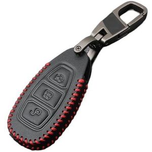 Autosleutel beschermhoes Lederen Sleutel Afstandsbediening Voor Fiesta Voor Focus 3 4 MK3 MK4 Voor Mondeo Voor Ecosport Voor Kuga Voor ST Sleutelhanger Case Cover Sleutelhanger Sleutel Shell