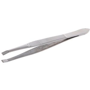 Professionele Rvs Wenkbrauw Ontharing Pincet Flat Tip Tool Nieuwe