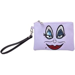 Little Mermaid Purse pouch Ursula face nieuw Officieel Disney Purple One Size