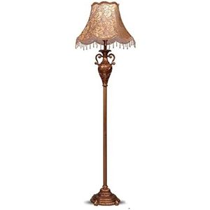 Vloerlamp Staanlamp Vintage Hars Vloerlamp Antieke Staande Lamp Met Stoffen Kap Klassieke E27 Socket Vloerlamp Voor Woonkamer Staande Lamp(A,Remote control)