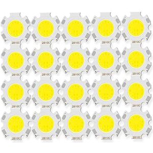 Geïntegreerde LED-chip, 20 stuks COB LED-lampchip 20 mm veelkleurig 3W tot 10W 250mA(20mm Natural White,20pcs 5W 250mA)