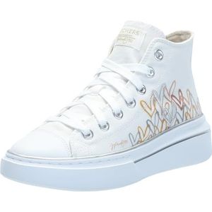Skechers Dames Cordova Classic-chic Love Sneaker, wit/meerkleurig, 37,5 EU, Wit meerkleurig., 37.5 EU
