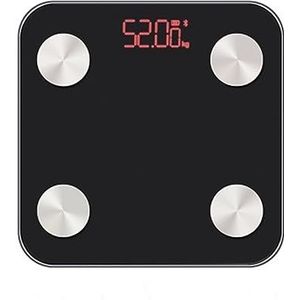 Digitale Badkamerweegschaal Lichaamsvet Weegschalen Floor Smart Bmi Scale Room Balance Bluetooth 20 Data Gemakkelijk Te Gebruiken(Black)