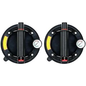 8 inch zuignap for glas, krachtige, zware vacuümheffer for het optillen van graniet en, vervangen ramen Voor het verplaatsen van zware objecten(2PCS)