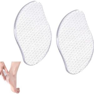 Glazen voetvijl, Crystal Feet Buffer, voet Skin Remover, Voeten Scrubber Dode Huid Remover, Professionele Pedicure Tools Thuis, Hiel Schraper voor Gebarsten Hakken Heavy Duty (2 stuks)