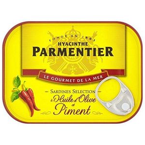 Parmentier Sardines met olijfolie en chili (135 g) - verpakking van 6 stuks