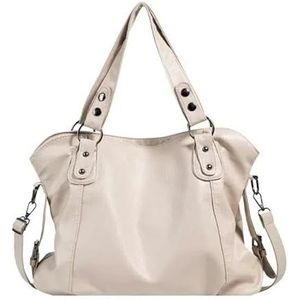Handbags Classy Soft Large Women'S Bags Female Commuter Bag Big Shopper Tote Handbag-White