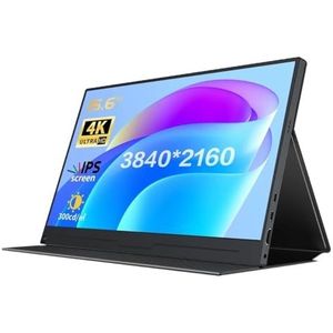 15,6 inch 4K Ultra Clearscreen HD Gaming Monitor Draagbaar Scherm USB-C HDMI Compatibel Extern Geschikt for Xbox Geschikt for Switch Geschikt for Laptop