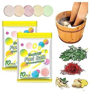 Natuurlijke organische essentie voetbad spa tabletten, Naturefoot etherische olie voetbad bruistabletten, voetverzorging Naturefoot etherische olie voetenbad bruistabletten (2BOX)
