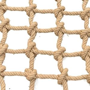 Kind Klimmen Vangnet Heavy Duty Henneptouw Bagagenet Hangmat Hek Beschermend Net Decoratie Outdoor Boomhut Kinderen Schommel Touw Netting (Color : 10cm, Size : 1x5m)