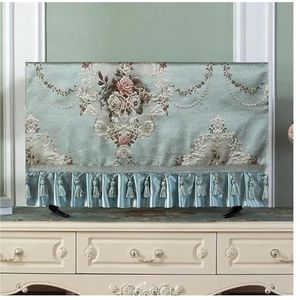 WLTYSM TV Cover TV Cover Borduurwerk 32-70 Inch Valuta Eenvoudige en Moderne Televisie Kap TV Stofkap Doek TV Display Beschermers (4,7 inch)