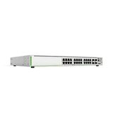 Allied Telesis - AT-GS970M/28PS - Netwerkschakelaar - Grijs - 24 Gigabit PoE+ Poorten, 4 SFP, 56 Gbit/s Switching-capaciteit