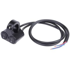 LED Stuurschakelaar 1PC Aluminiumlegering 12V Motorfiets Stuurbedieningsschakelaar Dubbele Knop Koplamp Knipperlicht Luidspreker 2 Keuze(A1)