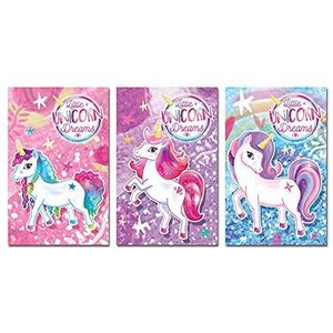 Anilas Complete Unicorn Thema 10 Party Bag Fillers & Party Favors - 10 Mini Unicorn Notebooks (Ideaal voor kinderen van 3-8 jaar)