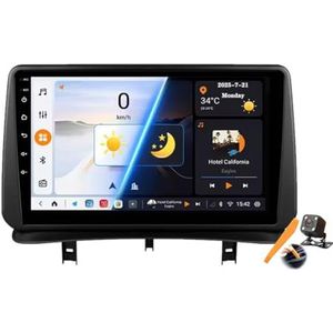 Y400s,YLOXFW Android 15.0 Autostereo Vervanging voor CLIO 3 2005-2014 Radio GPS Sat Navi 9'' Cartablet Multimedia Video Player FM BT Ontvanger met 4G WiFi Android Auto Carplay