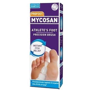 Profoot Mycosan atleten voet inclusief precisieborstel helpt om die jeukende gebieden te richten