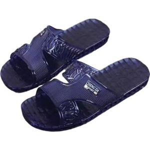 Doucheschoenen, Waterdichte zomerpantoffels for heren for comfort in de badkamer en buiten(Blue,45 EU)