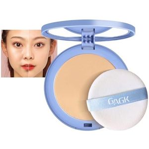 Gagk Matte Perfection Pressed Powder, Waterproof Face Powder, Lichtgewicht Zomerse Olie Control Fixerende Poeder - Geperst Poeder For Soft Focus Finish(#02 NATURAL BEIGE)
